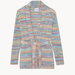 Kujten Jacket Jalil Multicolor Cashmere Cardigan 
 100% cashmere Belted Cardigan